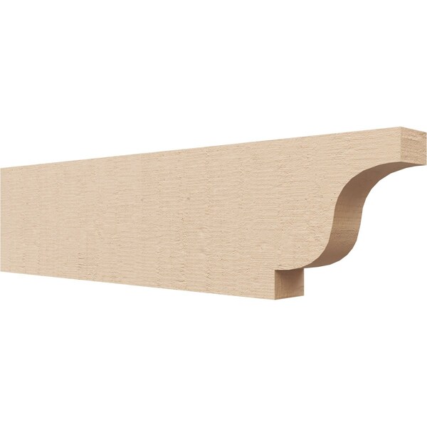 Ekena Millwork 2in. W x 6in. H x 24in. L Newport Woodgrain TimberThane Rafter Tail, Primed Tan RFTUR02X06X24NEWRCPR - main